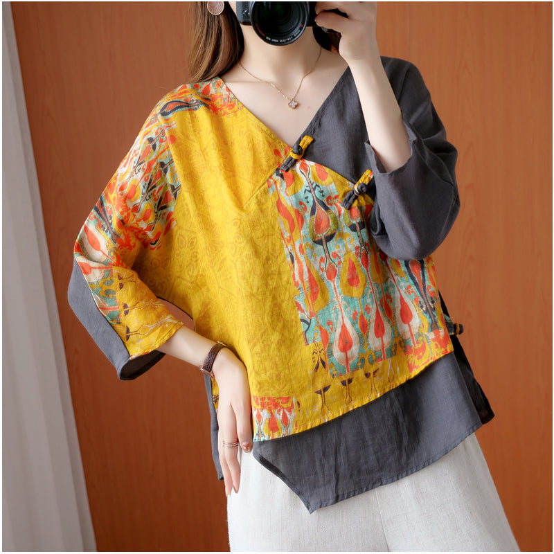 Vintage Printing Cardigan