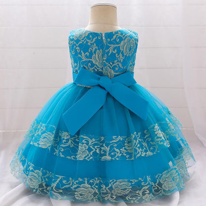 Baby Girls Summer Cute Fluffy  Lace Dress