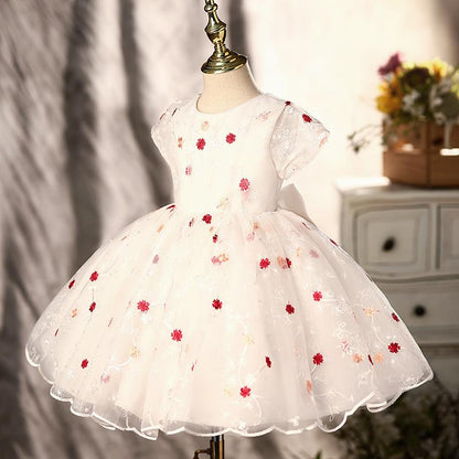 Retro Elegant Cute Flower Princess Dress