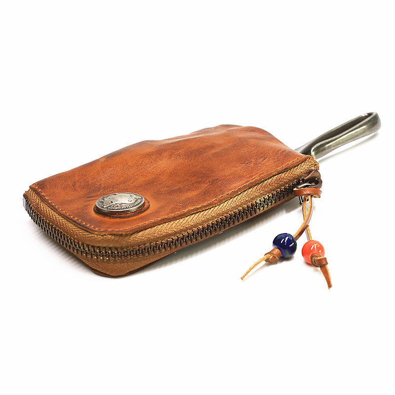 Retro Small Coin Card Holder Car Key Wallet