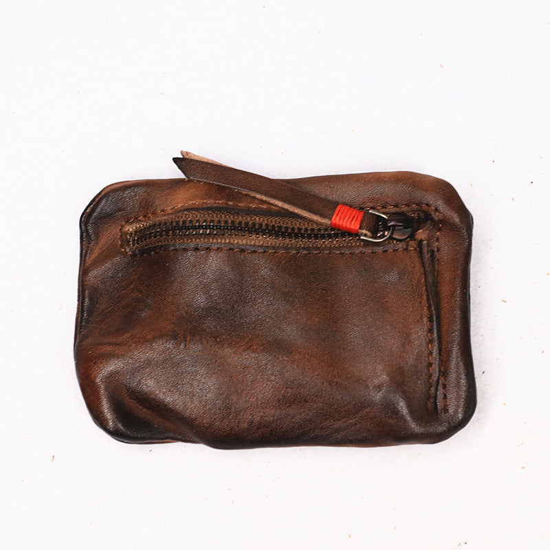 Vintage Leather Small Coin Wallet