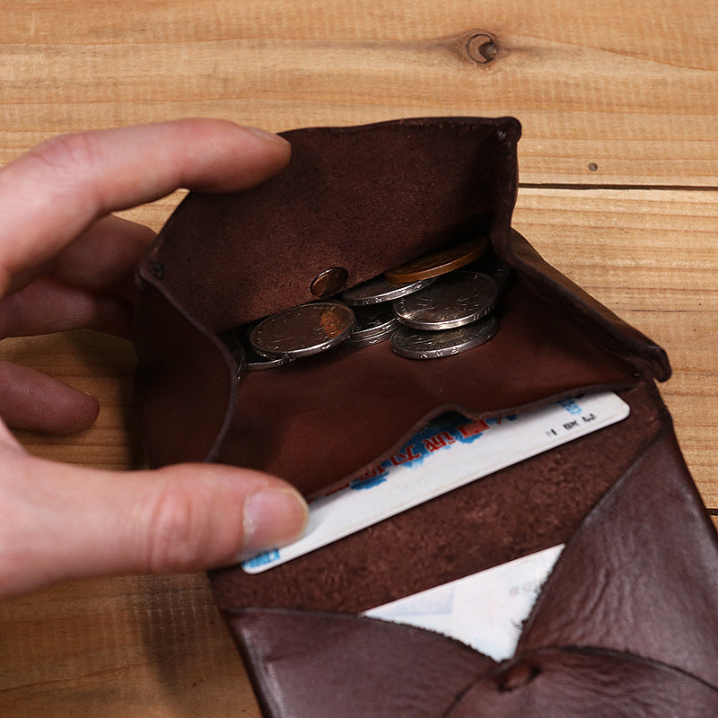 Retro Handmade Short Wallet Coin Purse