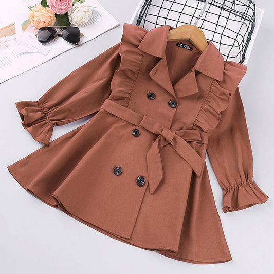 Girls Fashion Trench Coat