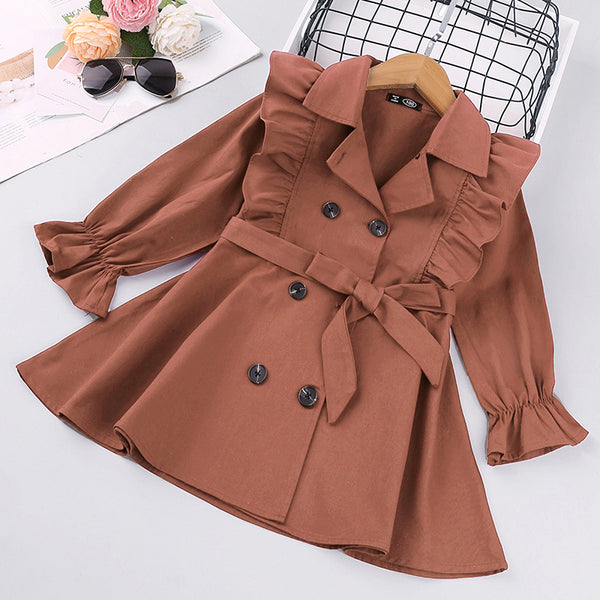 Girls Fashion Trench Coat