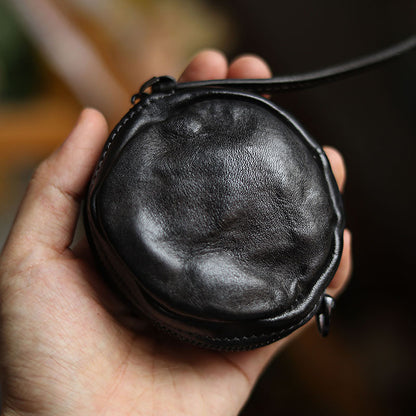Handmade Cowhide Storage Coin Purse