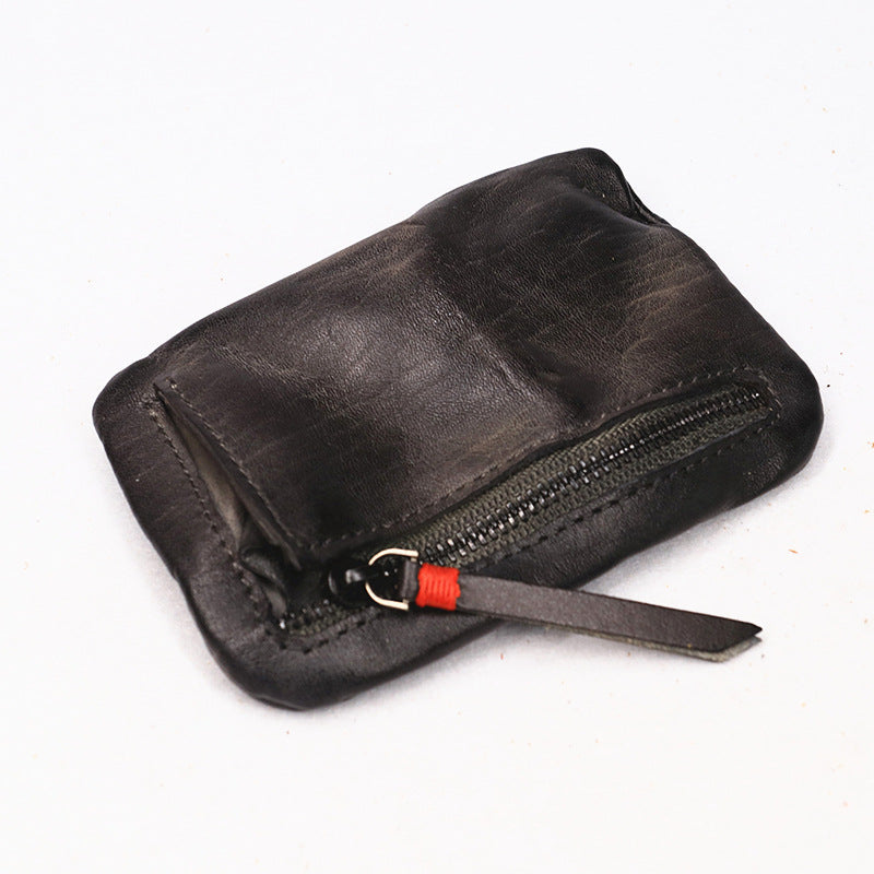 Vintage Leather Small Coin Wallet