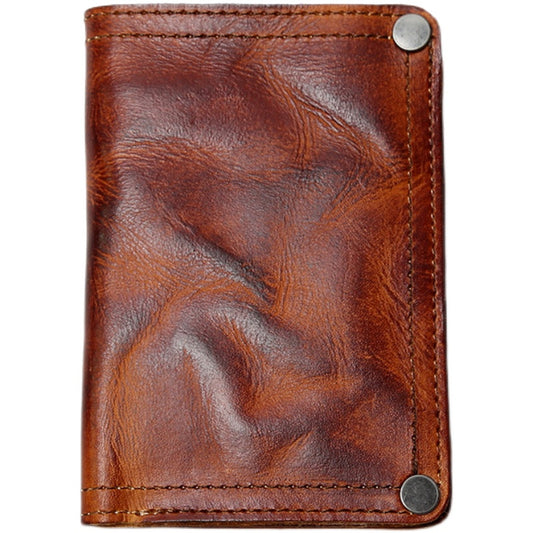 Leather Handmade Multi Card Slots Cash Wallet