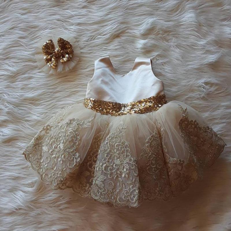 Summer Cute Baby Girls Sequins Dress