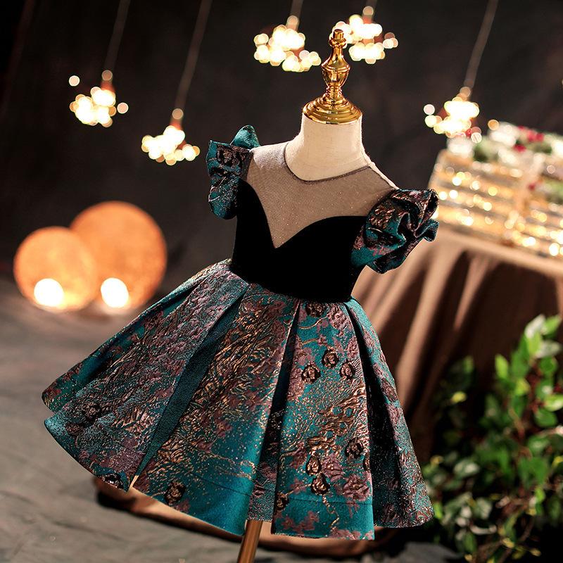 Vintage Elegant Girl Princess Party Puffy Dress