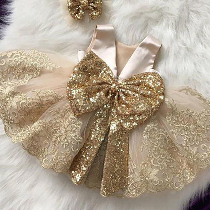 Summer Cute Baby Girls Sequins Dress