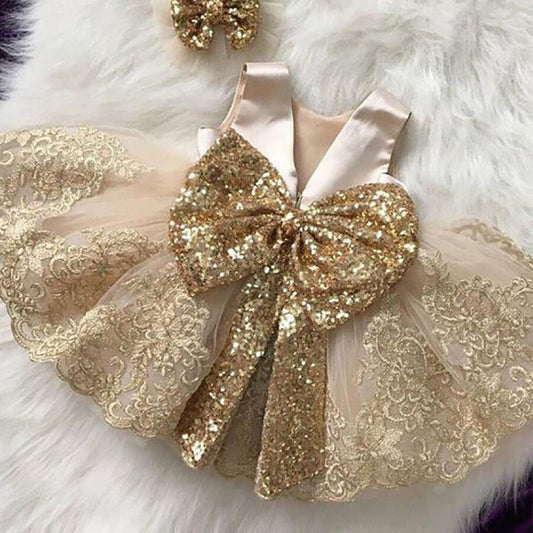 Summer Cute Baby Girls Sequins Dress