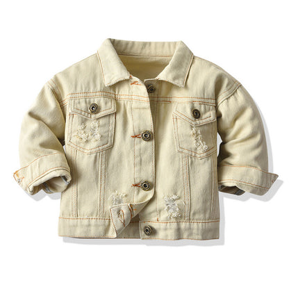Children Tie-dye Denim Jacket