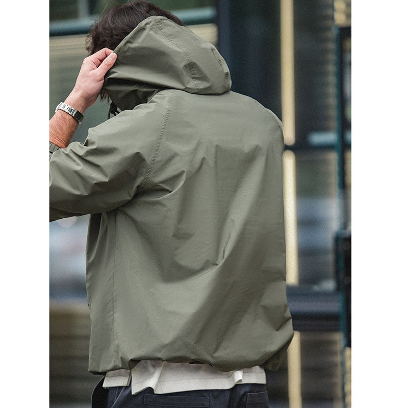 Outdoor Retro Military Style Deck Parka Hooded Jacket