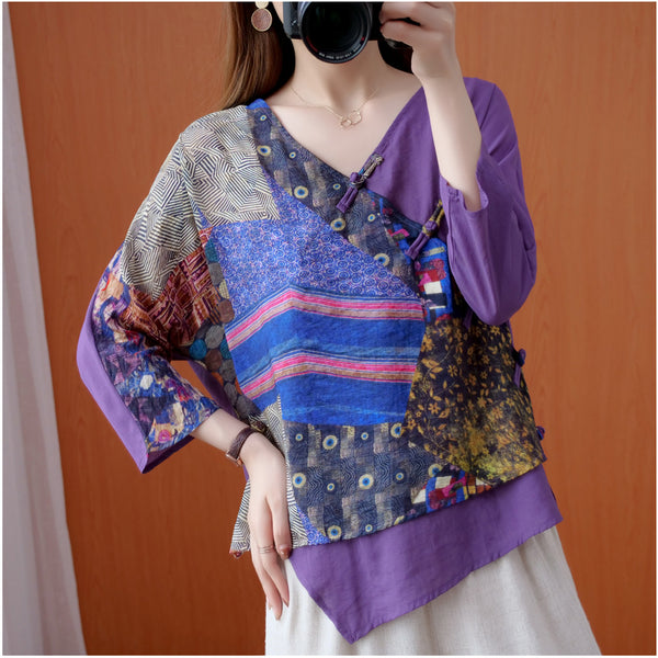 Vintage Printing Cardigan