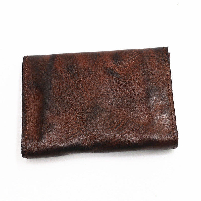 Retro Leather Buckle Small Coin Purse