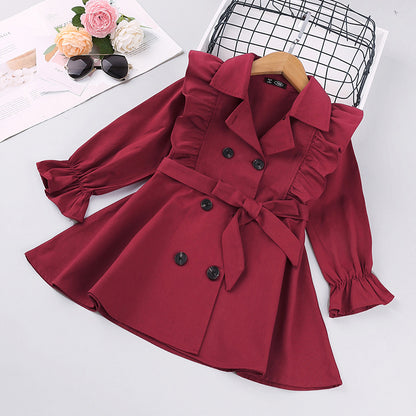 Girls Fashion Trench Coat