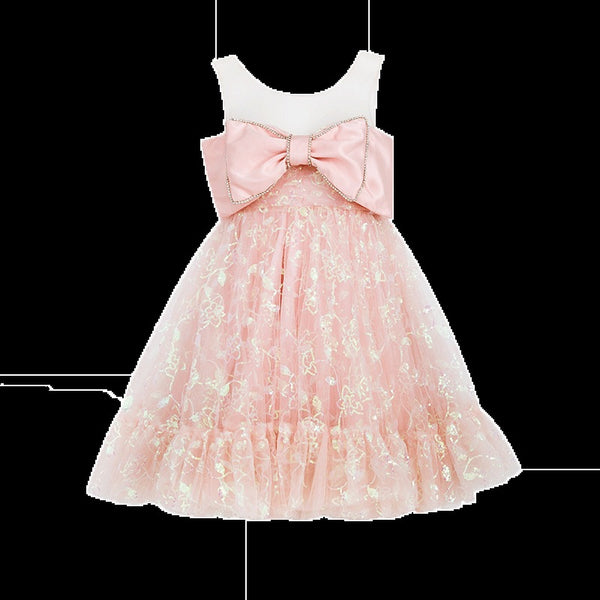 Cute Sweet Organza Bow Dress