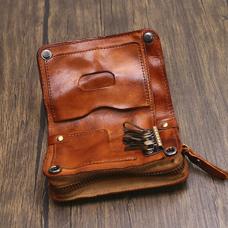 Multifunctional Wallet Card Coin Purse Leather Key Case