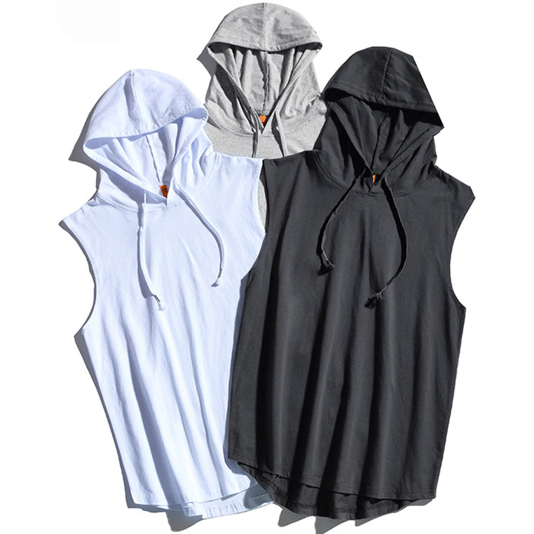 Loose Sleeveless Hoodie