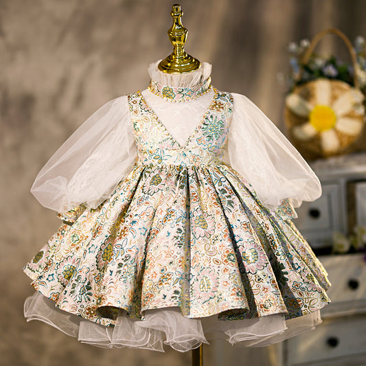 Flower Puffy Princess Dress