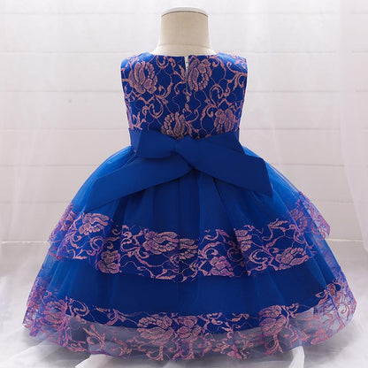 Baby Girls Summer Cute Fluffy  Lace Dress
