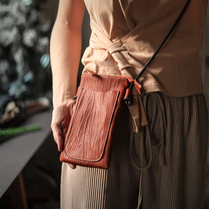 Cowhide Shoulder Messenger Bag