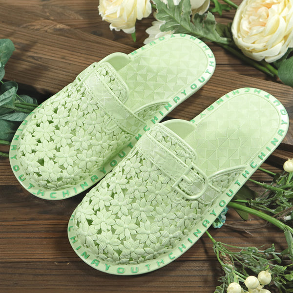 Summer Flowers Hollow Handmade Slippers