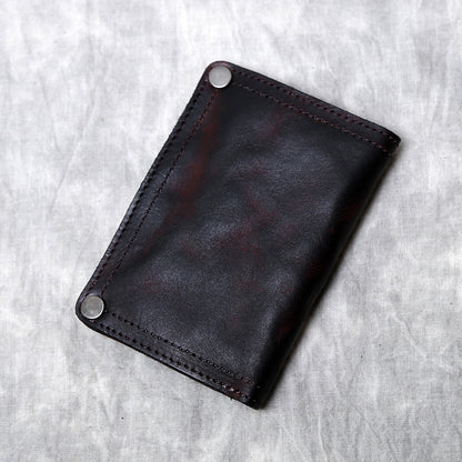Leather Handmade Multi Card Slots Cash Wallet