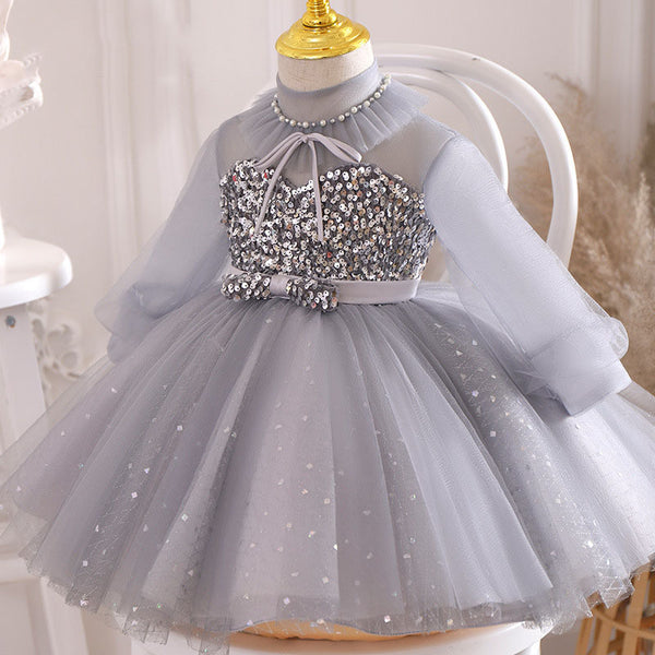 Elegant Cute Flower Girl Puffy Princess Party Dress