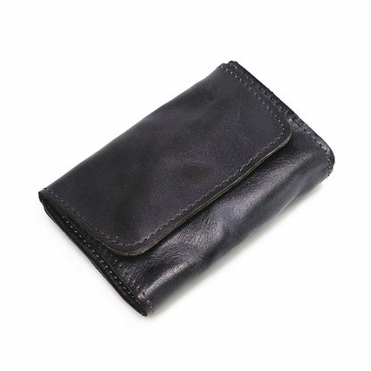 Retro Leather Buckle Small Coin Purse