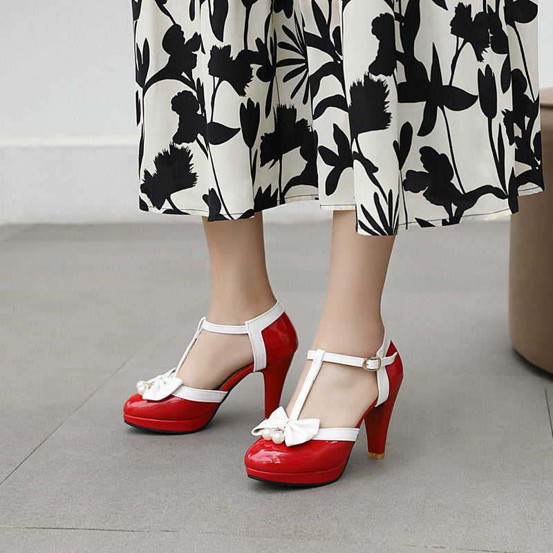 Sweet Chunky Heel Sandals