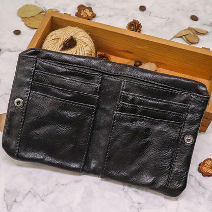 Wrinkled Retro Multi-card Soft Wallet