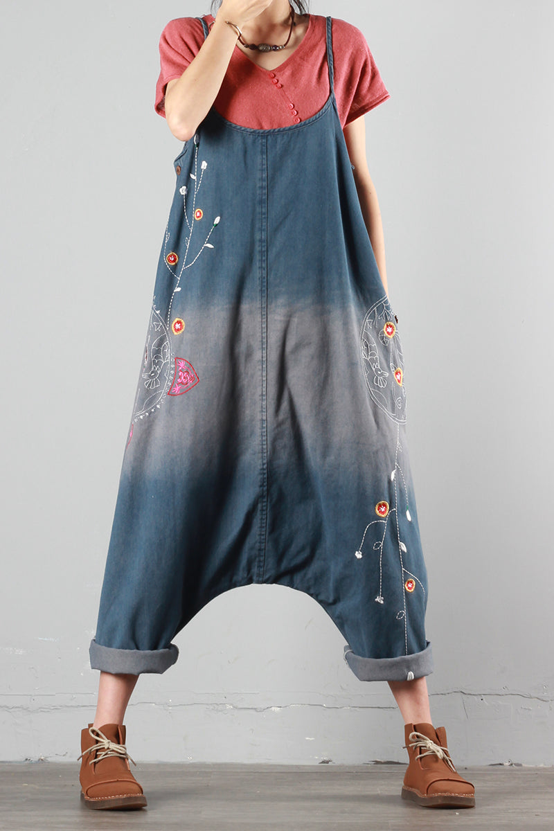 Summer Denim Loose Overalls