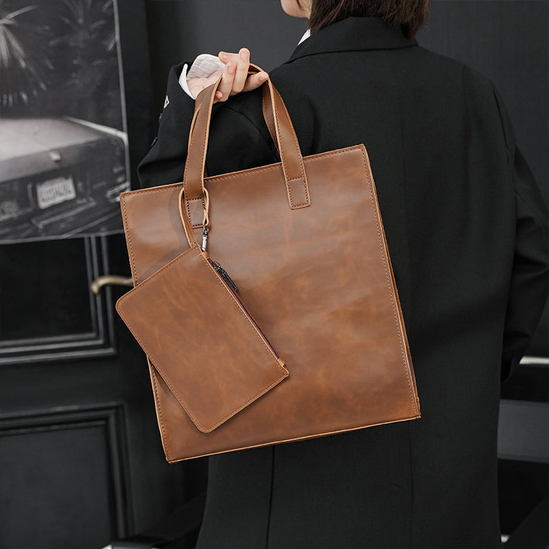 Business PU Portable Shoulder Bag