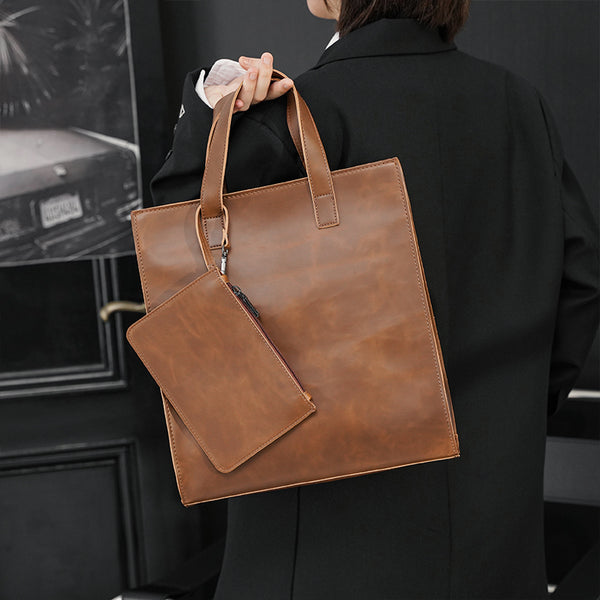 Business PU Portable Shoulder Bag