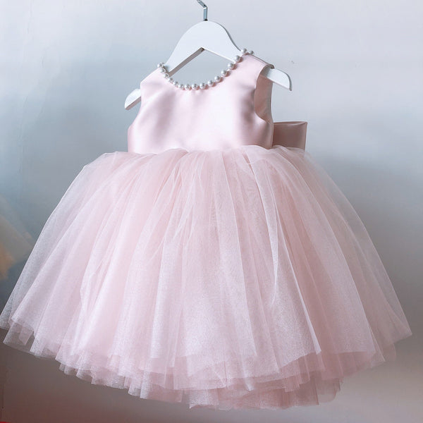 Summer Baby Girls Bow-knot Party Birthday Dress