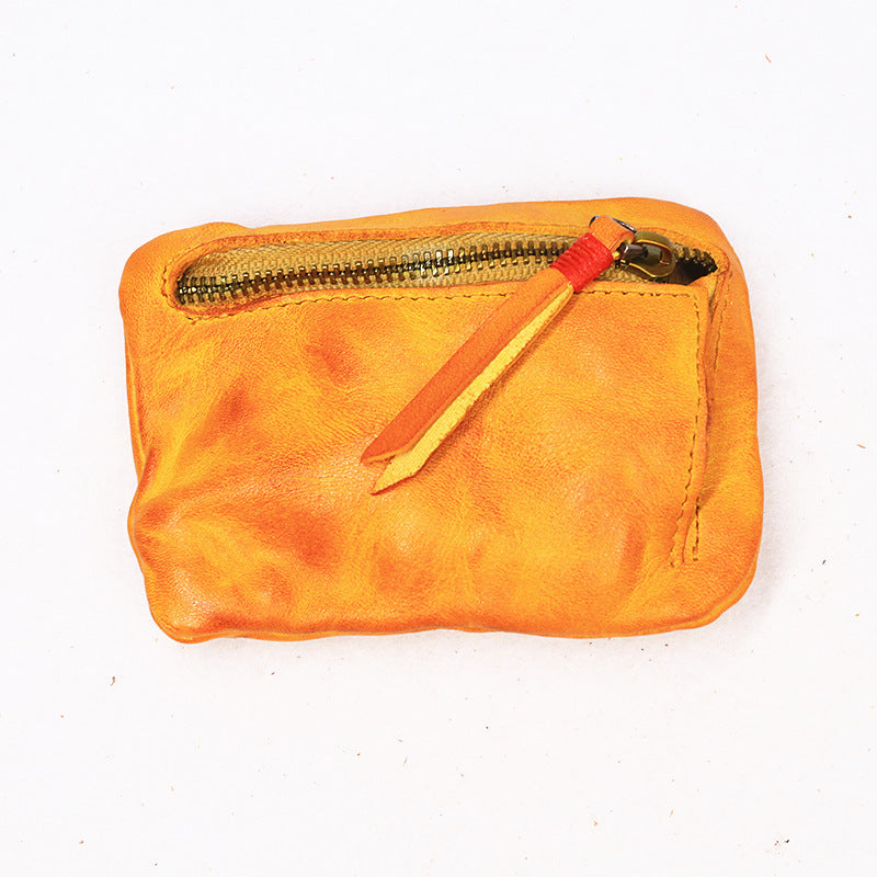 Vintage Leather Small Coin Wallet