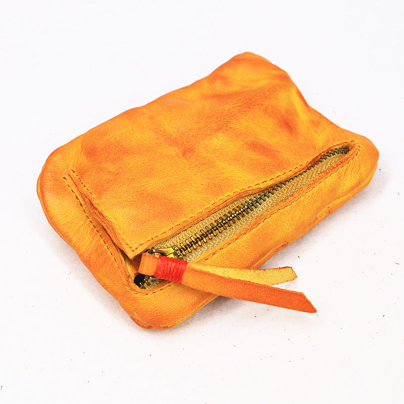 Vintage Leather Small Coin Wallet