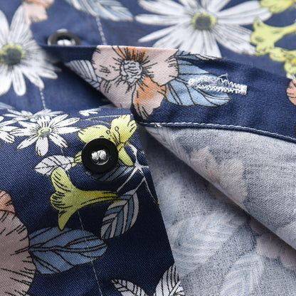 Two-piece Summer Flower Short-sleeved Shirt + Shorts