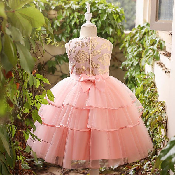 Baby Girls Mesh Cute Fluffy  Party Dress
