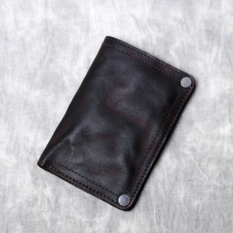 Leather Handmade Multi Card Slots Cash Wallet
