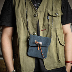 Cowhide Shoulder Messenger Mini Bag