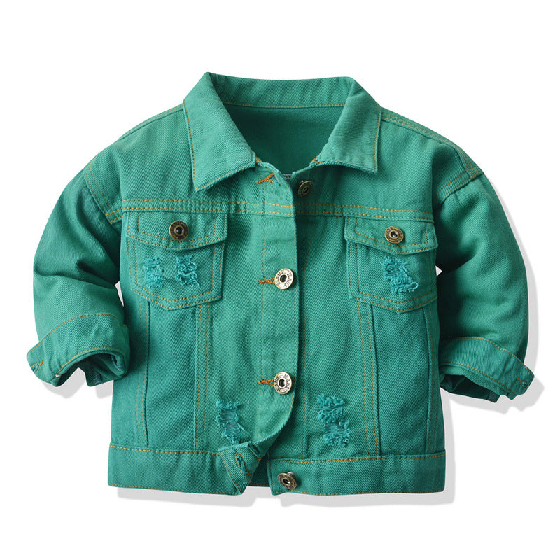 Children Tie-dye Denim Jacket