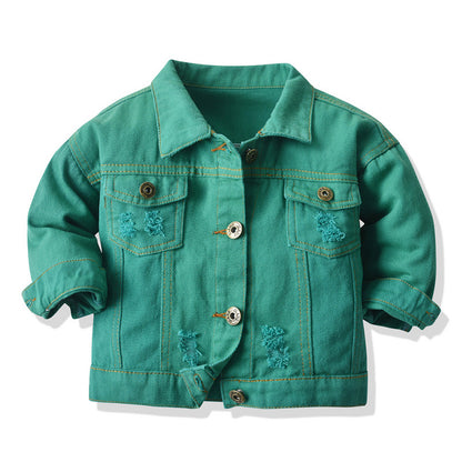 Children Tie-dye Denim Jacket