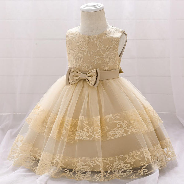 Baby Girls Summer Cute Fluffy  Lace Dress