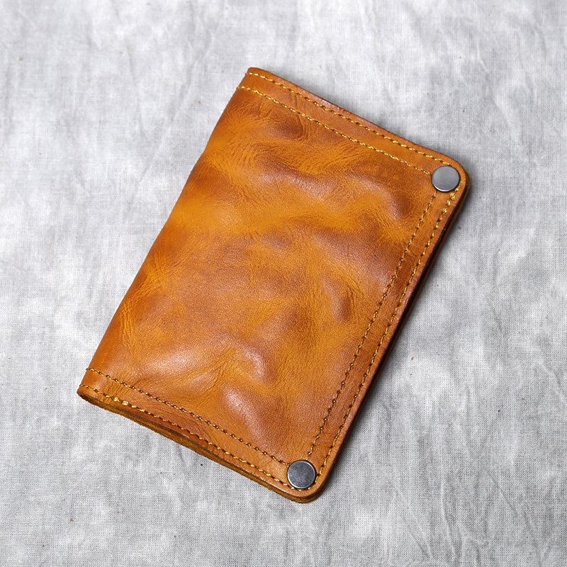 Leather Handmade Multi Card Slots Cash Wallet