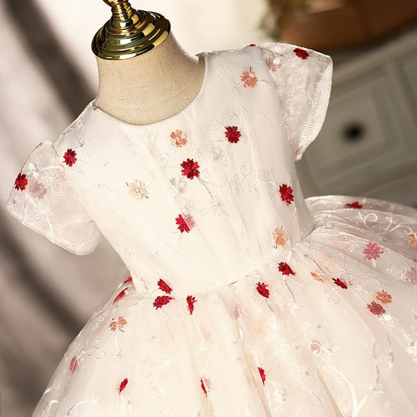 Retro Elegant Cute Flower Princess Dress