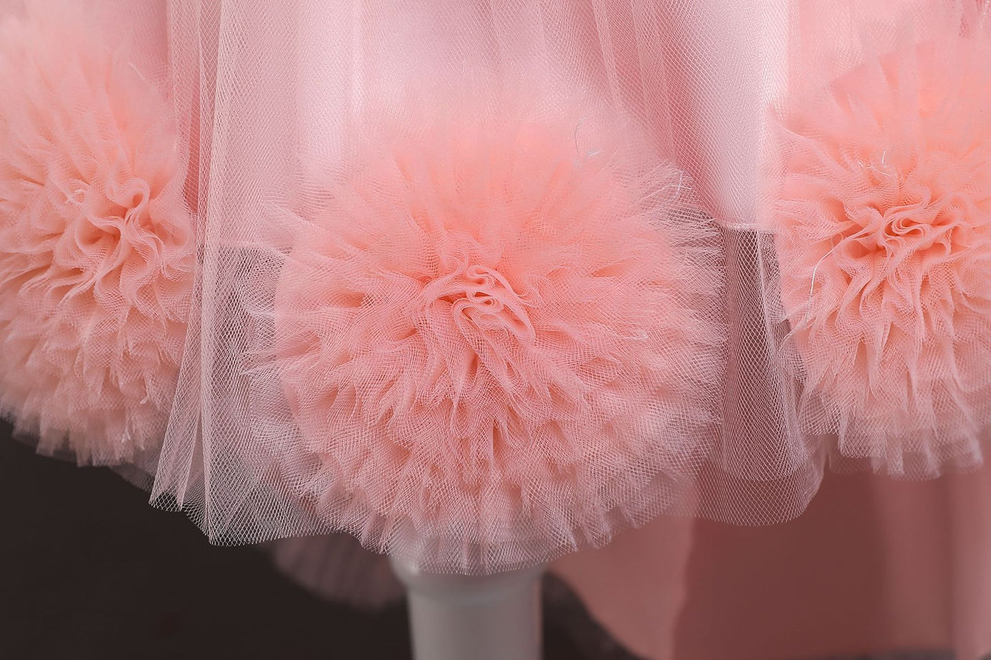 Summer Dreamy Girl Pom-pom Flower Puffy Dress