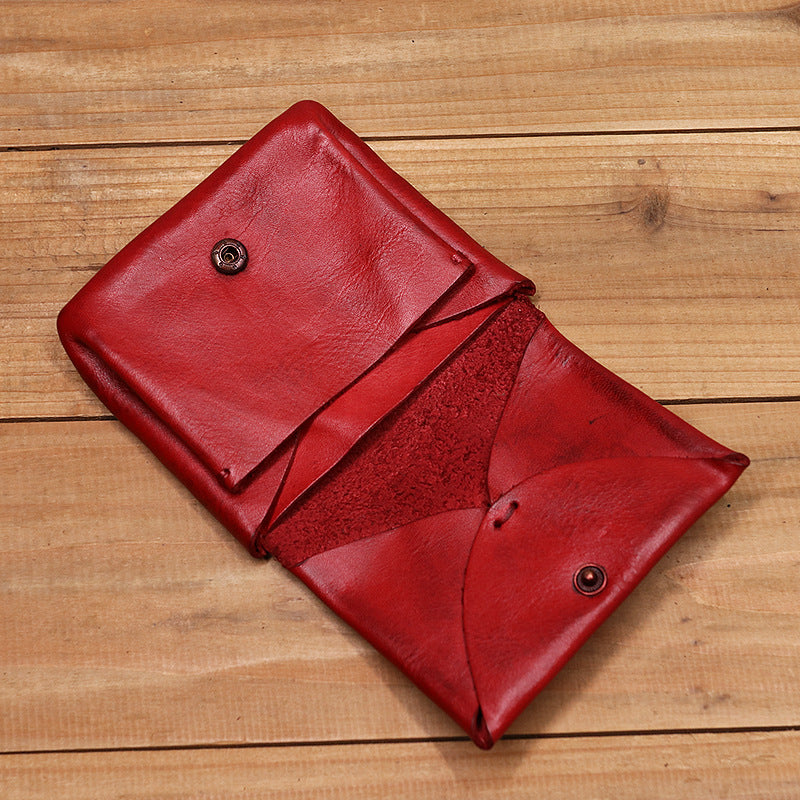 Retro Handmade Short Wallet Coin Purse