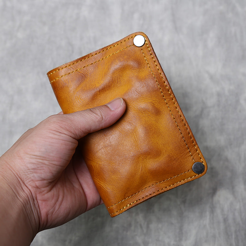 Leather Handmade Multi Card Slots Cash Wallet